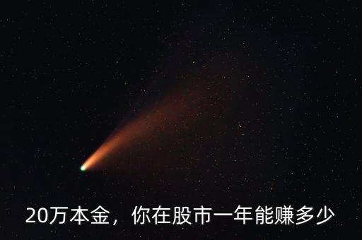 20萬(wàn)本金，你在股市一年能賺多少