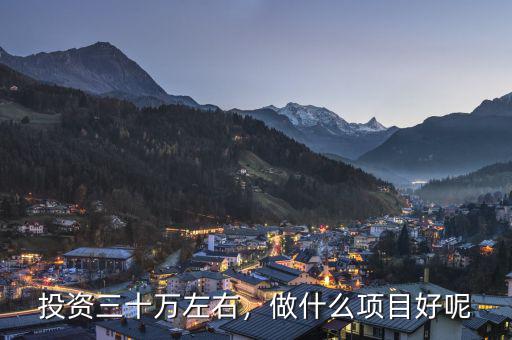 投資三十萬左右，做什么項(xiàng)目好呢
