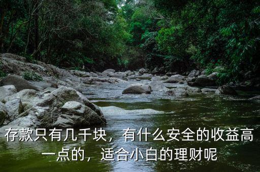 存款只有幾千塊，有什么安全的收益高一點的，適合小白的理財呢