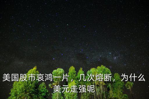 美國(guó)股市哀鴻一片，幾次熔斷，為什么美元走強(qiáng)呢