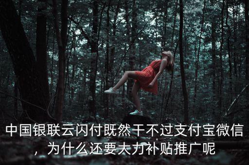 中國銀聯(lián)云閃付既然干不過支付寶微信，為什么還要大力補貼推廣呢
