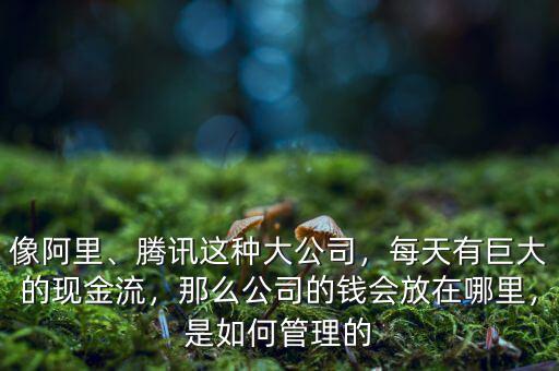 像阿里、騰訊這種大公司，每天有巨大的現(xiàn)金流，那么公司的錢會(huì)放在哪里，是如何管理的