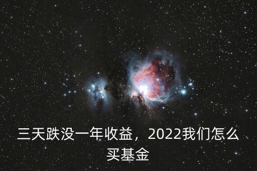 三天跌沒(méi)一年收益，2022我們?cè)趺促I基金