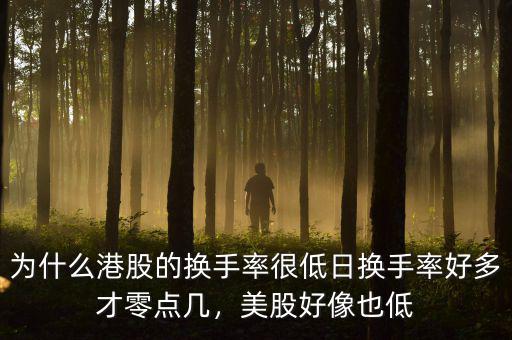 為什么港股的換手率很低日換手率好多才零點幾，美股好像也低