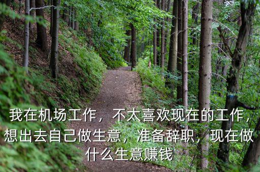 我在機(jī)場(chǎng)工作，不太喜歡現(xiàn)在的工作，想出去自己做生意，準(zhǔn)備辭職，現(xiàn)在做什么生意賺錢