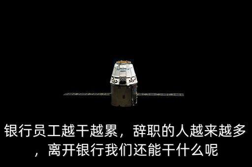 銀行員工越干越累，辭職的人越來越多，離開銀行我們還能干什么呢