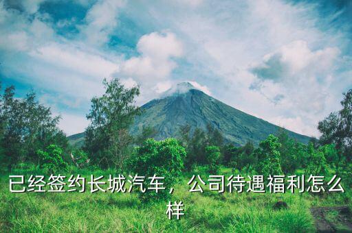 已經(jīng)簽約長城汽車，公司待遇福利怎么樣