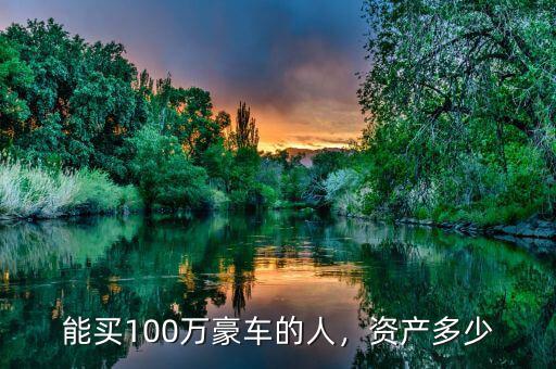 能買100萬(wàn)豪車的人，資產(chǎn)多少
