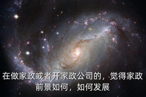 在做家政或者開(kāi)家政公司的，覺(jué)得家政前景如何，如何發(fā)展