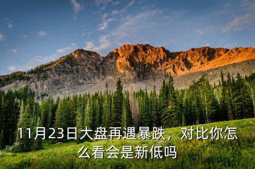 11月23日大盤(pán)再遇暴跌，對(duì)比你怎么看會(huì)是新低嗎