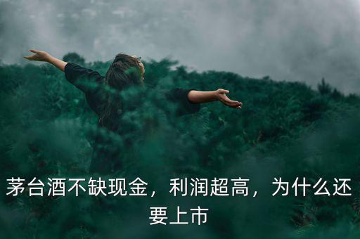 茅臺(tái)酒不缺現(xiàn)金，利潤(rùn)超高，為什么還要上市