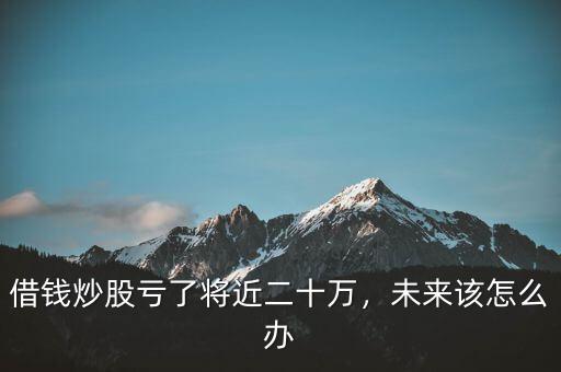 借錢炒股虧了將近二十萬，未來該怎么辦