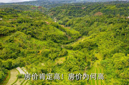 房價肯定高！房價為何高