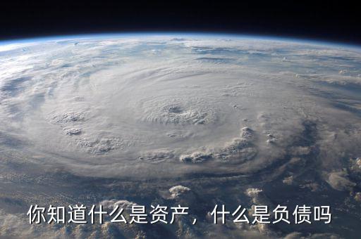你知道什么是資產(chǎn)，什么是負(fù)債嗎