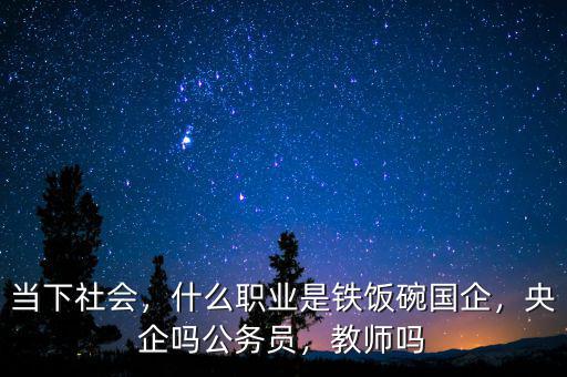當下社會，什么職業(yè)是鐵飯碗國企，央企嗎公務(wù)員，教師嗎