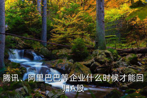 騰訊、阿里巴巴等企業(yè)什么時(shí)候才能回歸A股