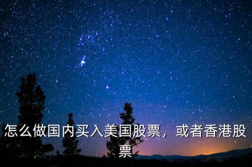 怎么做國(guó)內(nèi)買入美國(guó)股票，或者香港股票
