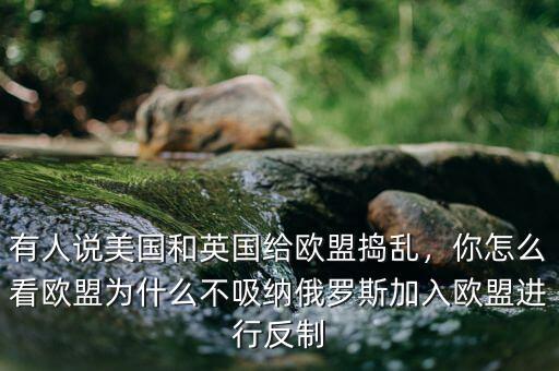 有人說美國和英國給歐盟搗亂，你怎么看歐盟為什么不吸納俄羅斯加入歐盟進(jìn)行反制