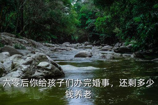 六零后你給孩子們辦完婚事，還剩多少錢養(yǎng)老