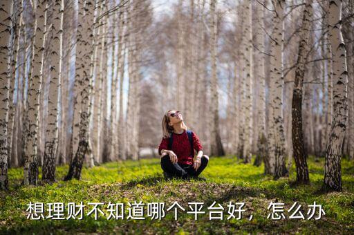 想理財不知道哪個平臺好，怎么辦