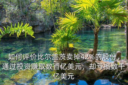 如何評(píng)價(jià)比爾蓋茨賣掉42%的股份，通過投資賺取數(shù)百億美元，卻虧損數(shù)千億美元