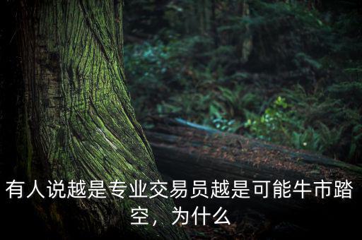 有人說越是專業(yè)交易員越是可能牛市踏空，為什么