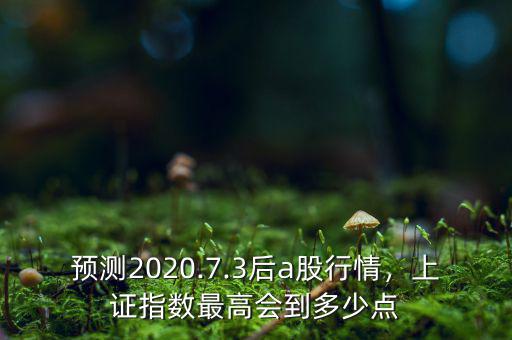 預(yù)測(cè)2020.7.3后a股行情，上證指數(shù)最高會(huì)到多少點(diǎn)
