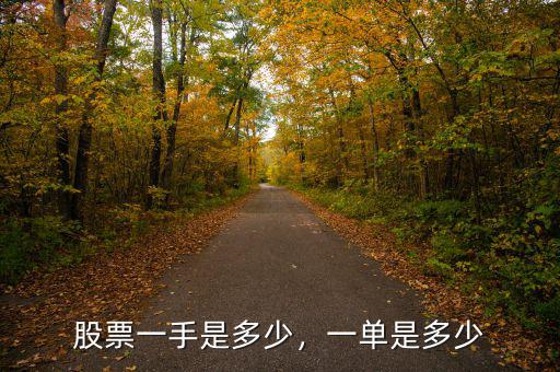 股票一手是多少，一單是多少