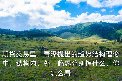 期貨交易里，青澤提出的趨勢結構理論中，結構內(nèi)、外、臨界分別指什么，你怎么看