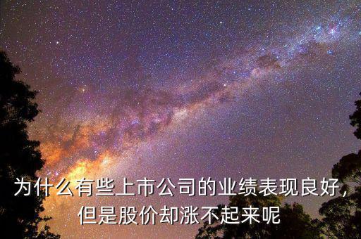 為什么有些上市公司的業(yè)績表現(xiàn)良好，但是股價卻漲不起來呢