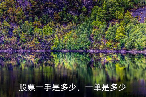 股票一手是多少，一單是多少