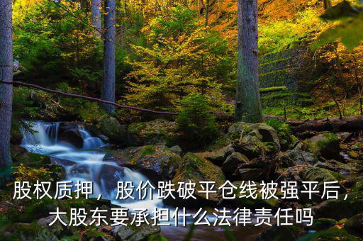 股權(quán)質(zhì)押，股價(jià)跌破平倉線被強(qiáng)平后，大股東要承擔(dān)什么法律責(zé)任嗎