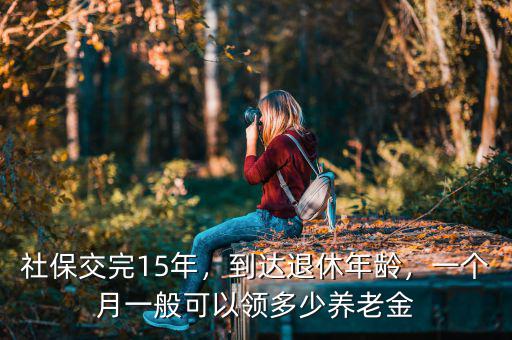 社保交完15年，到達退休年齡，一個月一般可以領多少養(yǎng)老金