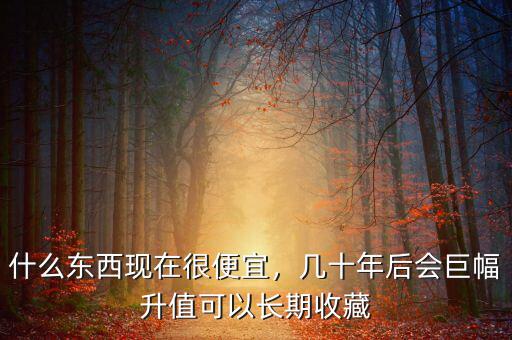什么東西現(xiàn)在很便宜，幾十年后會(huì)巨幅升值可以長(zhǎng)期收藏