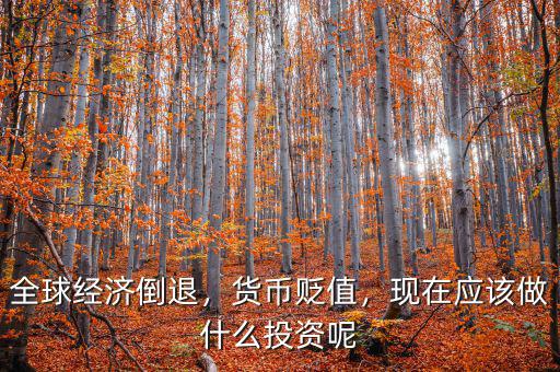 全球經(jīng)濟倒退，貨幣貶值，現(xiàn)在應該做什么投資呢