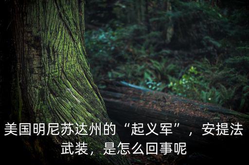美國明尼蘇達(dá)州的“起義軍”，安提法武裝，是怎么回事呢
