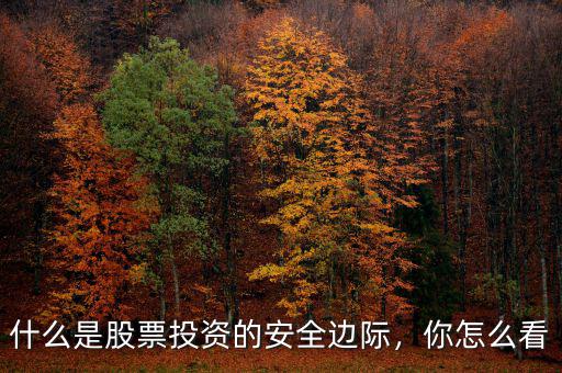什么是股票投資的安全邊際，你怎么看
