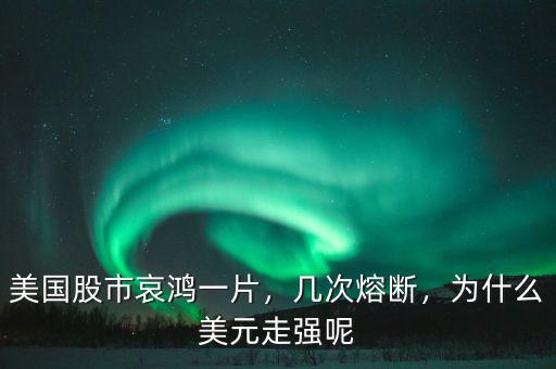 美國(guó)股市哀鴻一片，幾次熔斷，為什么美元走強(qiáng)呢
