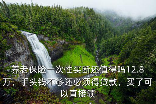 養(yǎng)老保險(xiǎn)一次性買斷還值得嗎12.8萬，手頭錢不夠還必須得貸款，買了可以直接領(lǐng)