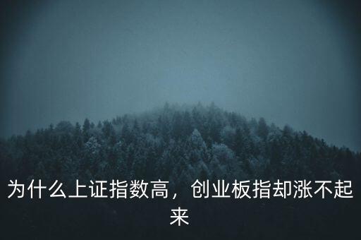 為什么上證指數(shù)高，創(chuàng)業(yè)板指卻漲不起來
