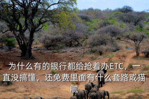 為什么有的銀行都給搶著辦ETC，一直沒(méi)搞懂，還免費(fèi)里面有什么套路或貓膩