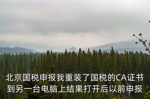 為什么有別的電腦上查不到國稅申報文件，國稅申報能在其他電腦里查看報表打印出來嗎如果不能查看和打