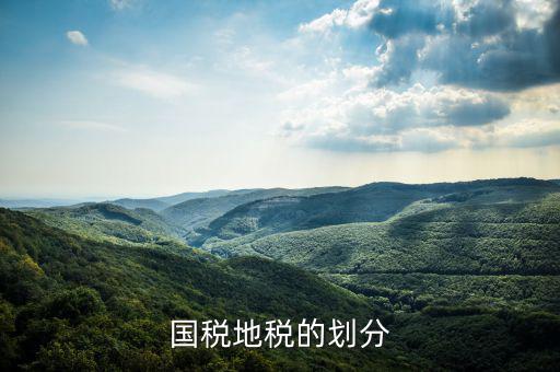 地稅分為什么種類(lèi)，國(guó)稅地稅的劃分