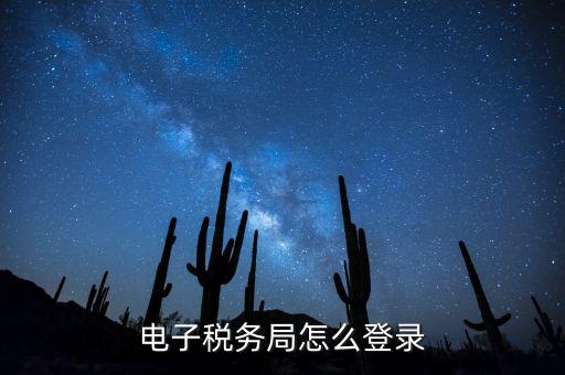 網上稅務局為什么登錄，電子稅務局怎么登錄