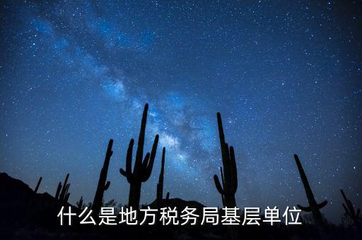 基層稅務(wù)機關(guān)是什么，什么是地方稅務(wù)局基層單位