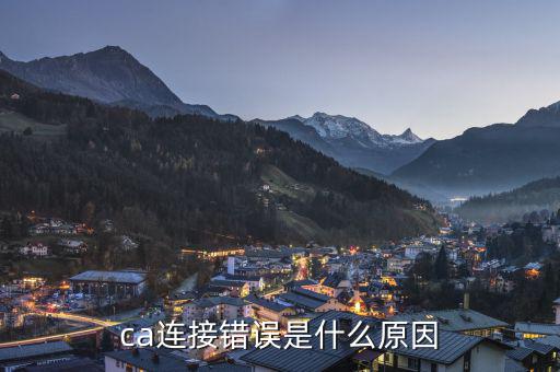 ca連接錯誤是什么意思，調(diào)用CA證書服務(wù)器失敗請重新登陸