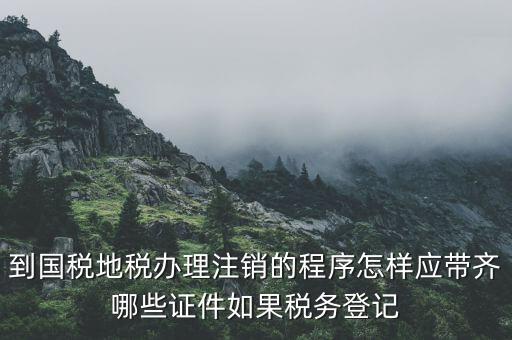 注銷地稅需要帶什么手續(xù)，公司注銷去地稅要帶什么材料