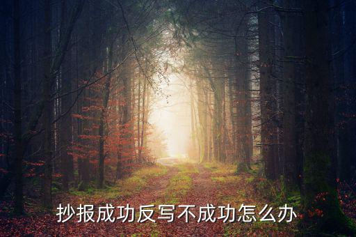百旺稅控反寫(xiě)不成功什么原因，抄報(bào)成功反寫(xiě)不成功怎么辦