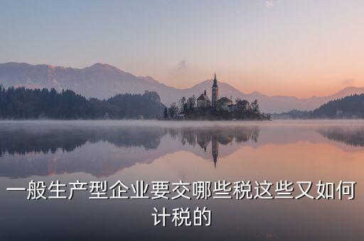 生產(chǎn)型企業(yè)交什么稅，一般生產(chǎn)型企業(yè)要交哪些稅這些又如何計(jì)稅的