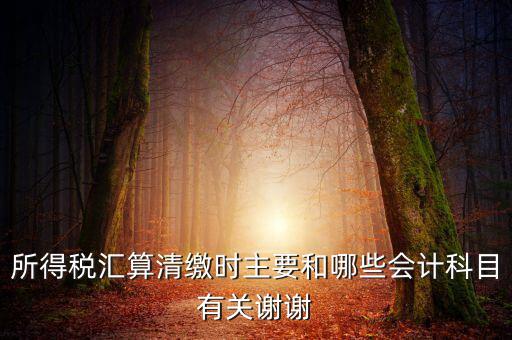 所得稅匯算清繳都涉及到什么，企業(yè)所得稅匯算清繳要做哪些